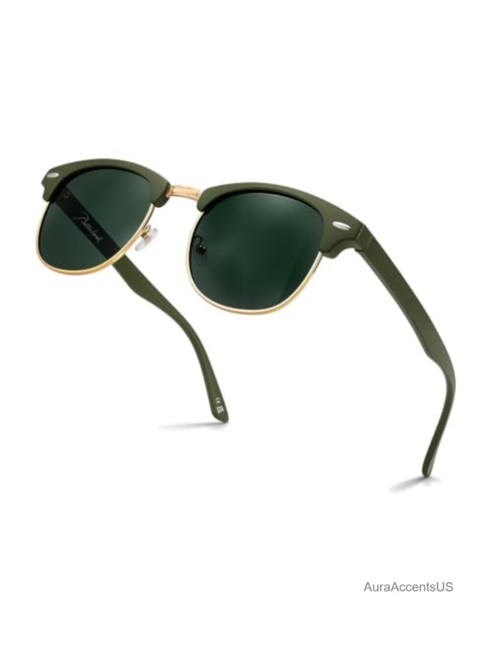Semi-Rimless Polarized Sunglasses UV400 Unisex Retro